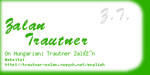 zalan trautner business card